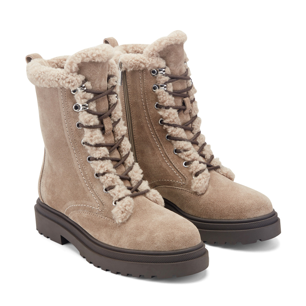 Braylee Leather Lace Up Bootie