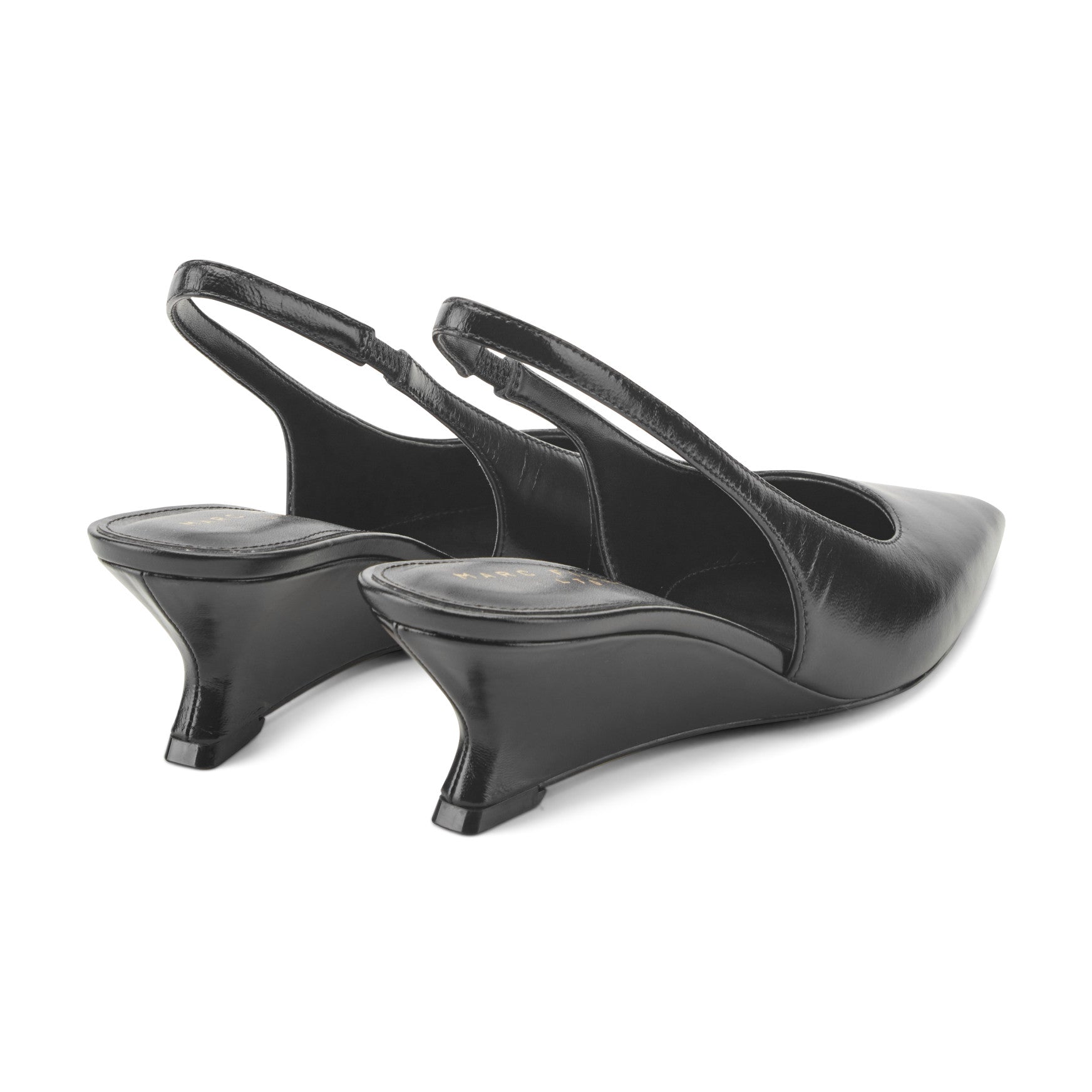 Taten Leather Wedge Slingback Pump