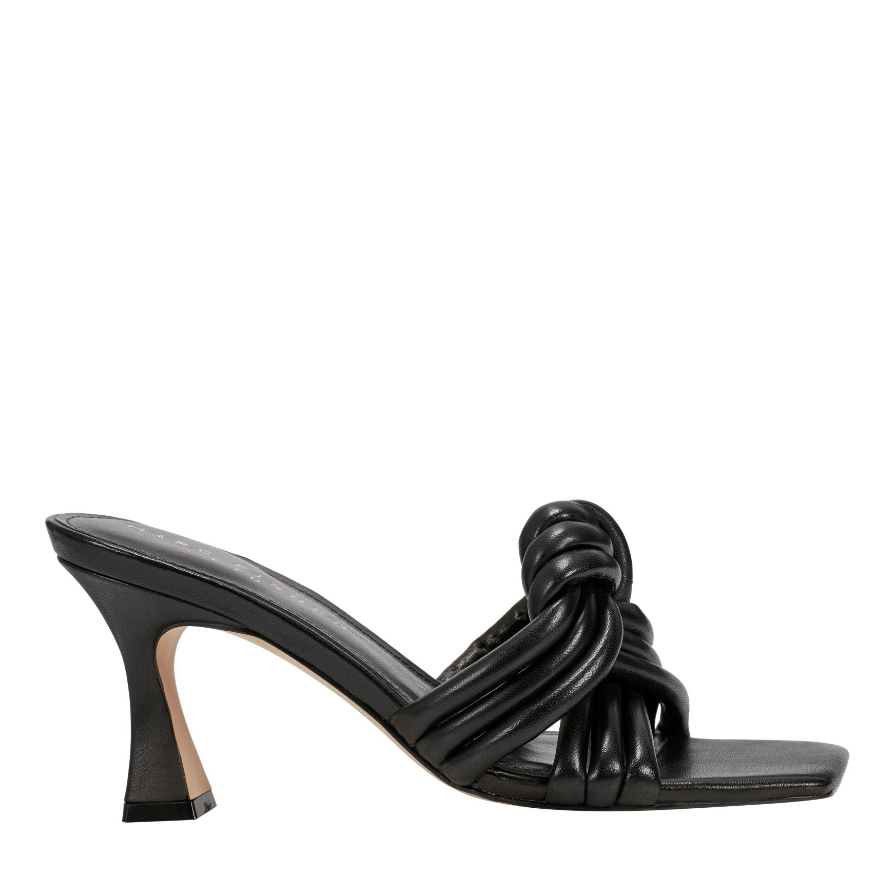 Dru Knotted Leather Slide Sandal