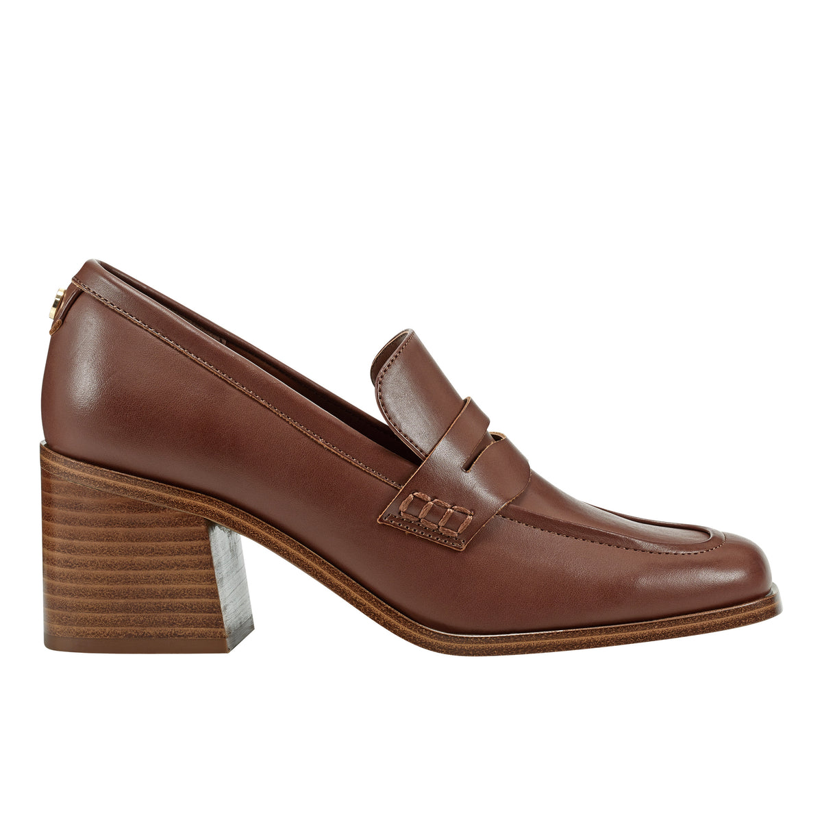 Prada Brushed Leather 85mm Heeled Loafers - Farfetch