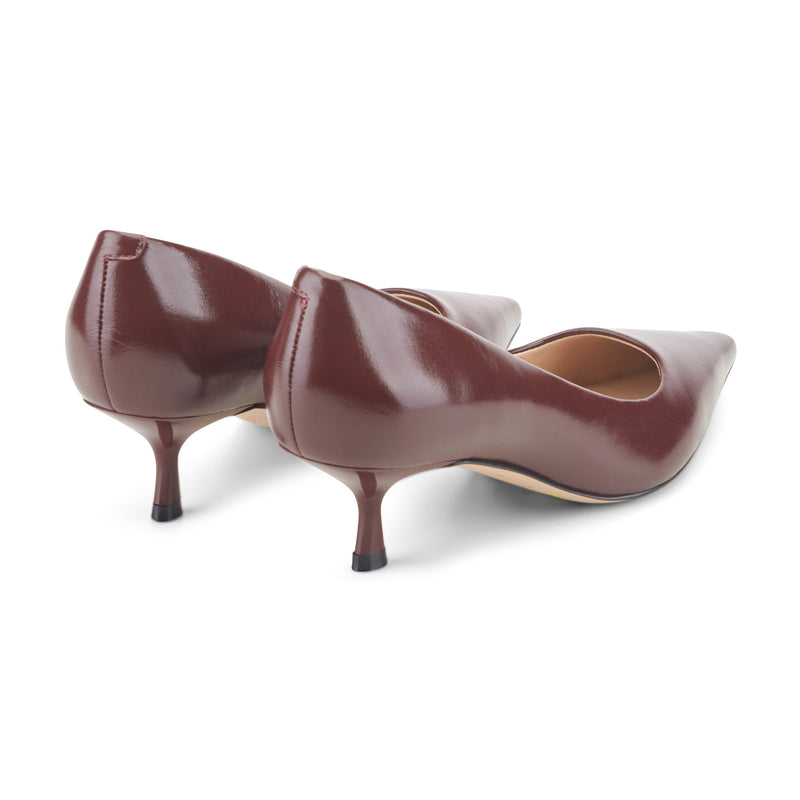 Calynna Leather Kitten Heel Pump