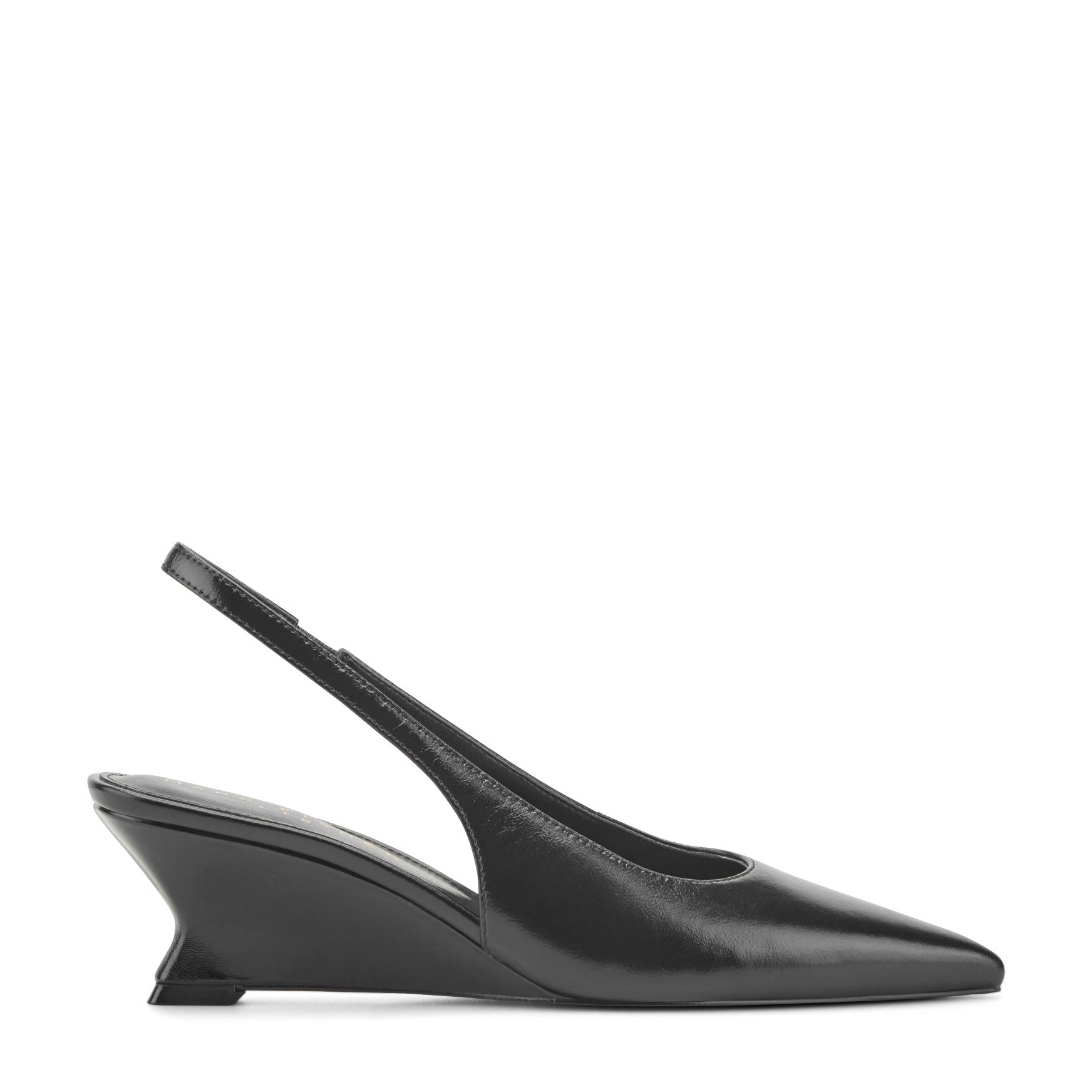 Taten Leather Wedge Slingback Pump