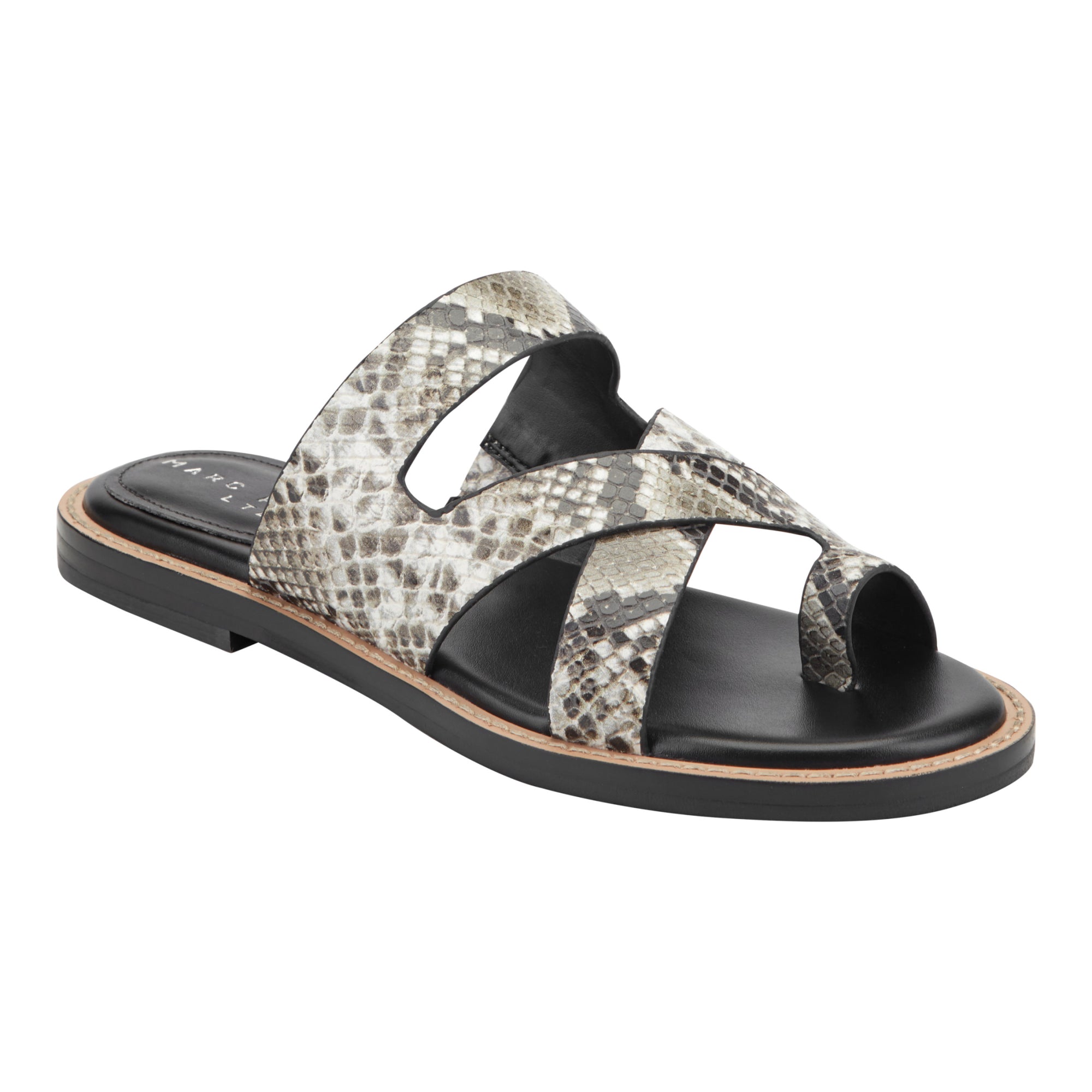 Genella Flat Leather Sandal