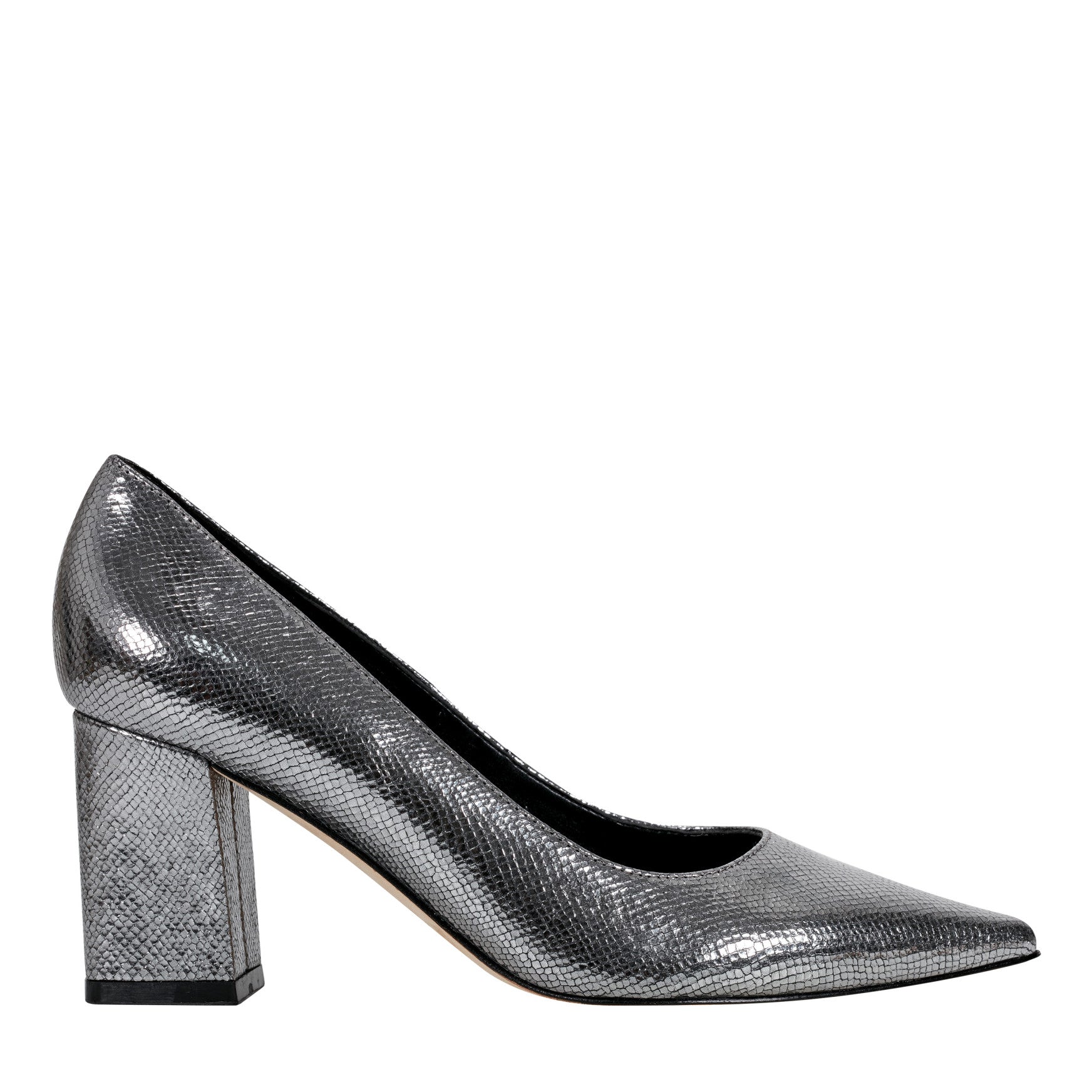 Zala Block Heel Pointy Toe Pump