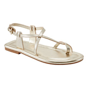 Gerty Strappy Leather Flat Sandal