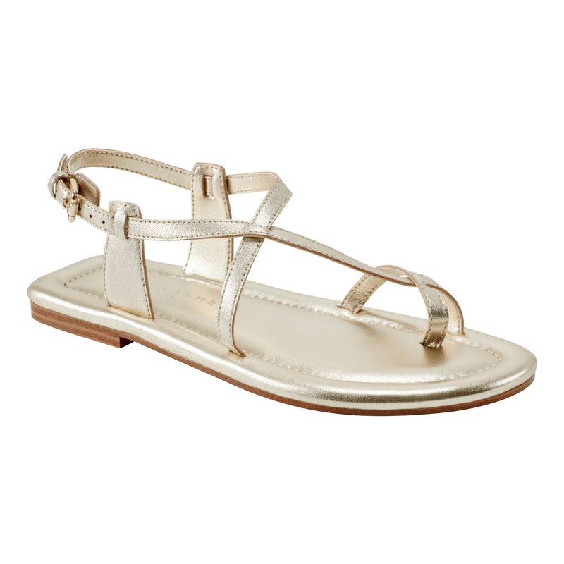 Gerty Strappy Leather Flat Sandal