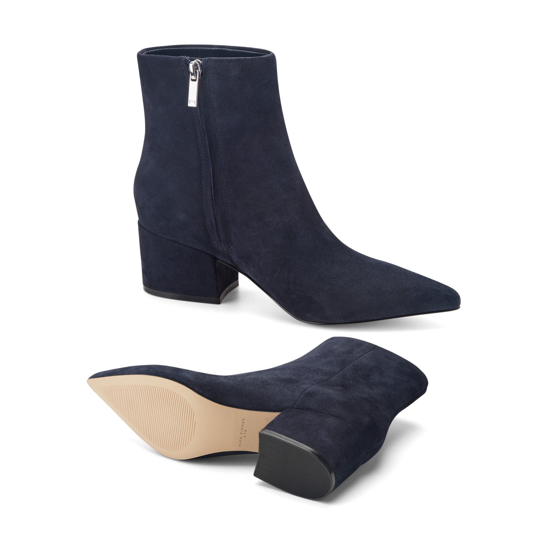 Alfie Block Heel Leather Ankle Bootie