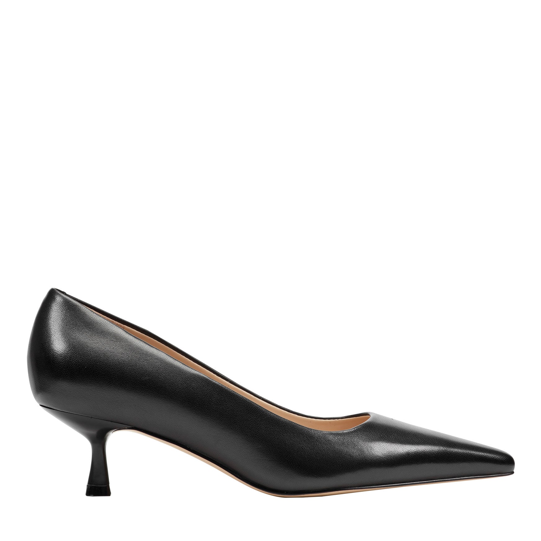 Calynna Leather Kitten Heel Pump