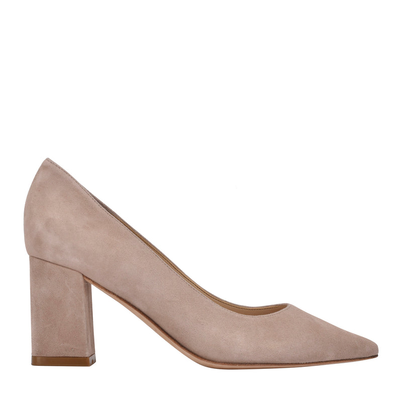 Zala Block Heel Pointy Toe Pump