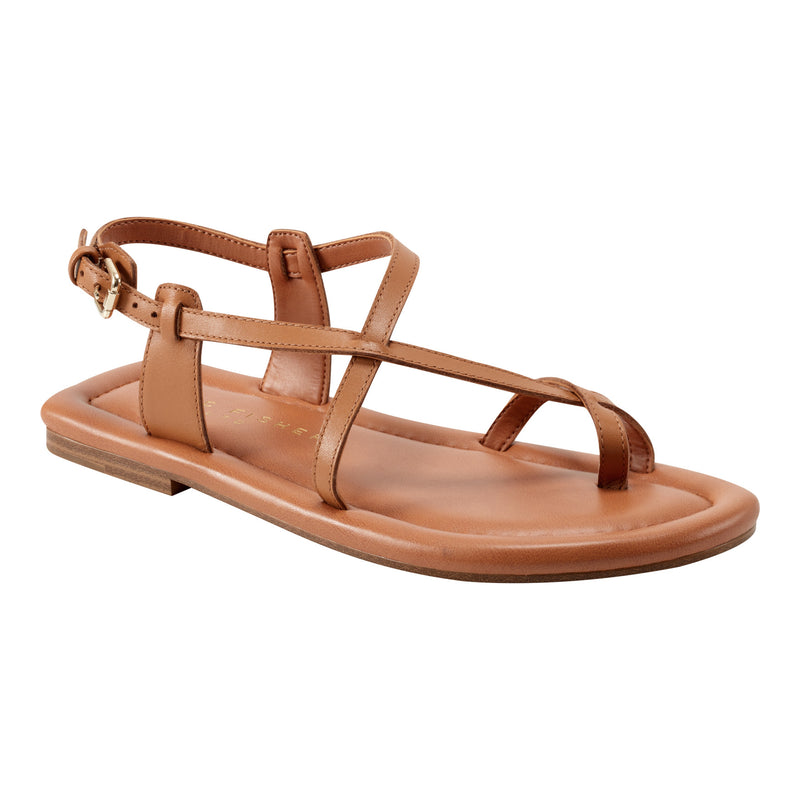 Gerty Strappy Leather Flat Sandal
