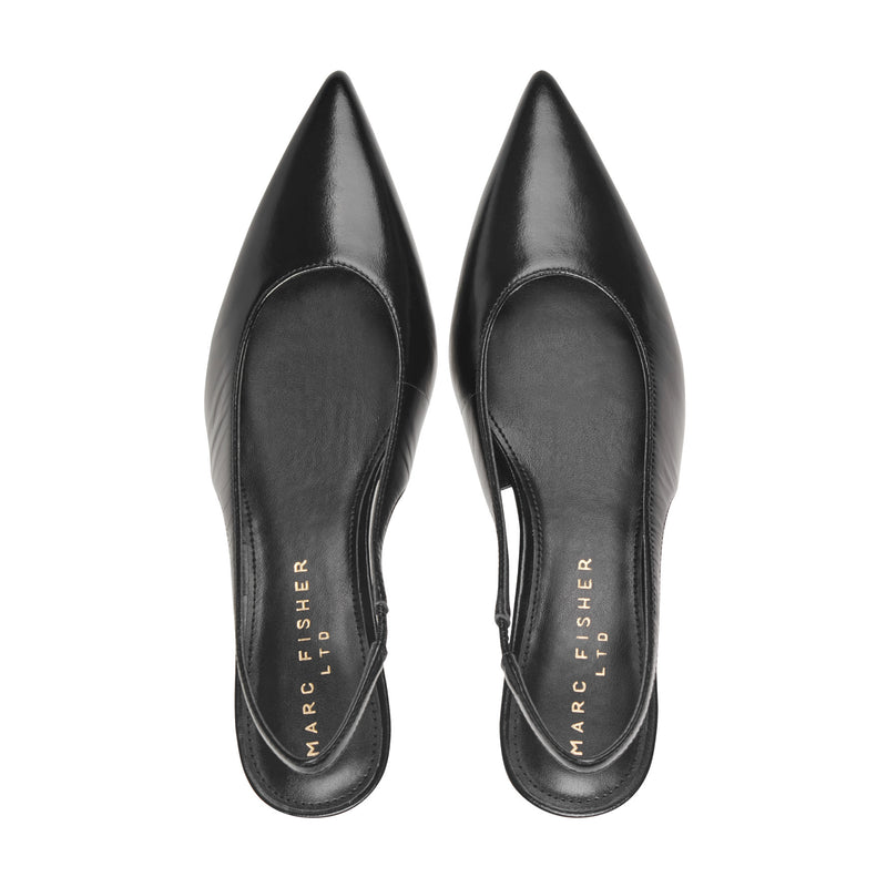 Taten Leather Wedge Slingback Pump