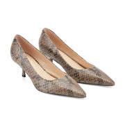 Calynna Leather Kitten Heel Pump