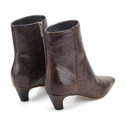Danai Kitten Heel Leather Ankle Bootie