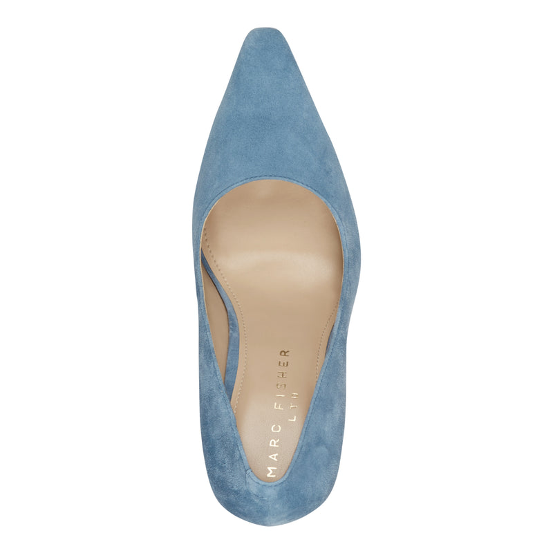 Minny Leather Block Heel Pump