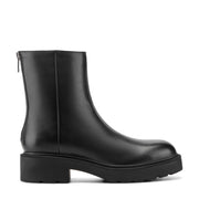 Shylina Leather Lug Sole Bootie