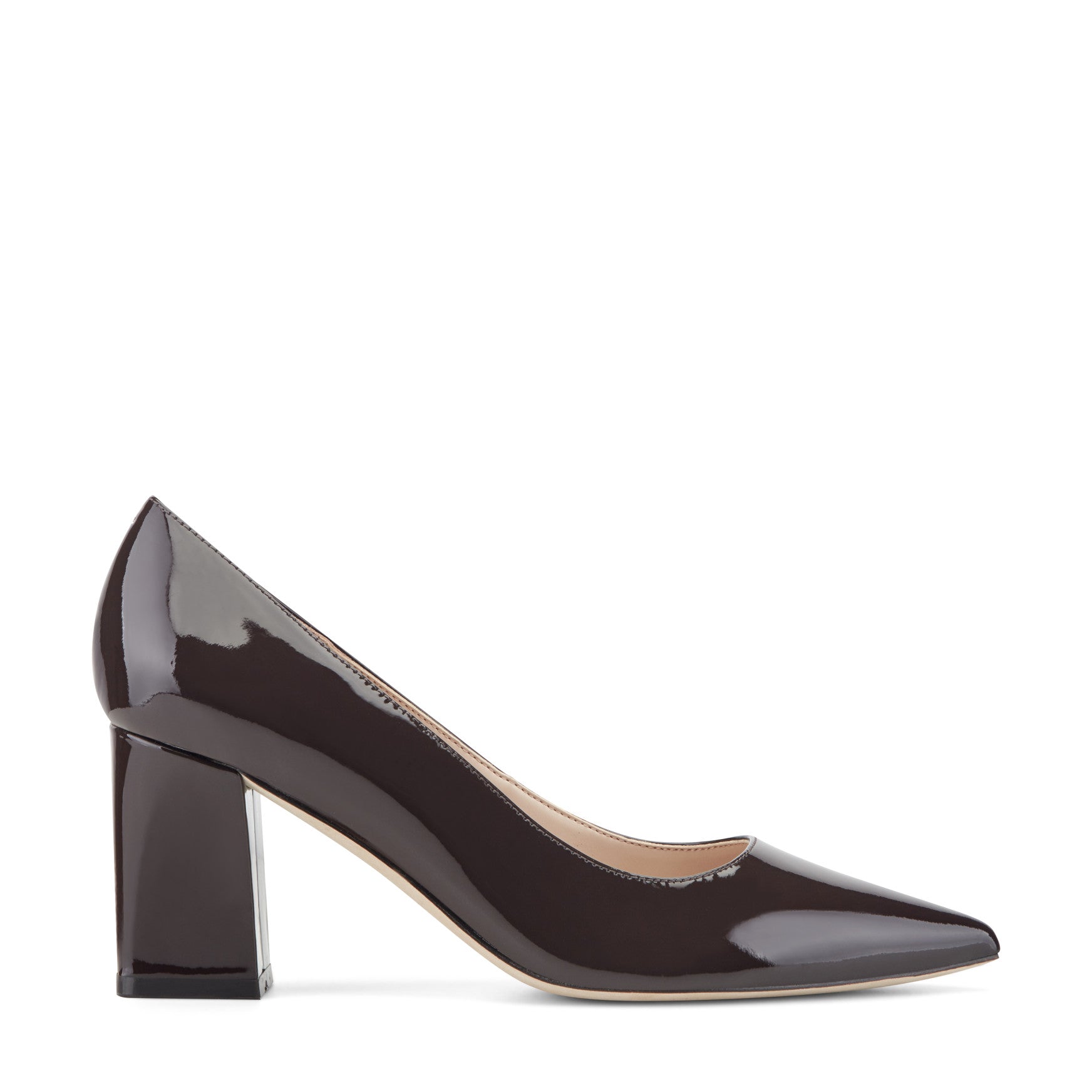 Zala Block Heel Pointy Toe Pump