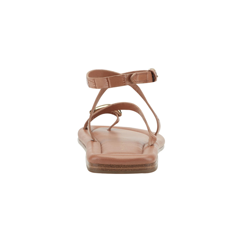 Gynnie Flat Leather Sandal