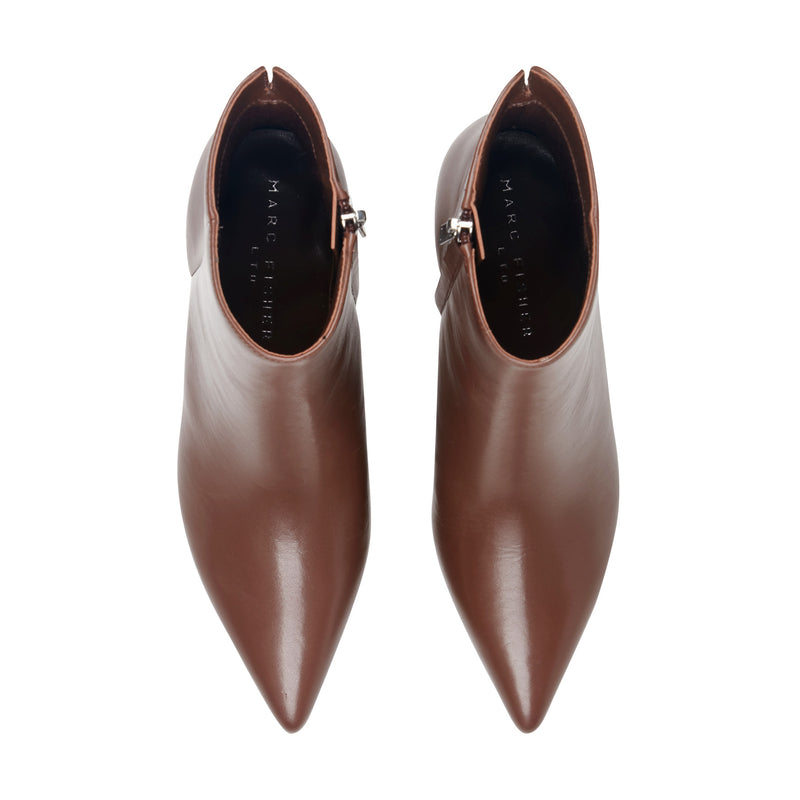 Francy Kitten Heel Leather Bootie