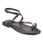 Gynnie Flat Leather Sandal