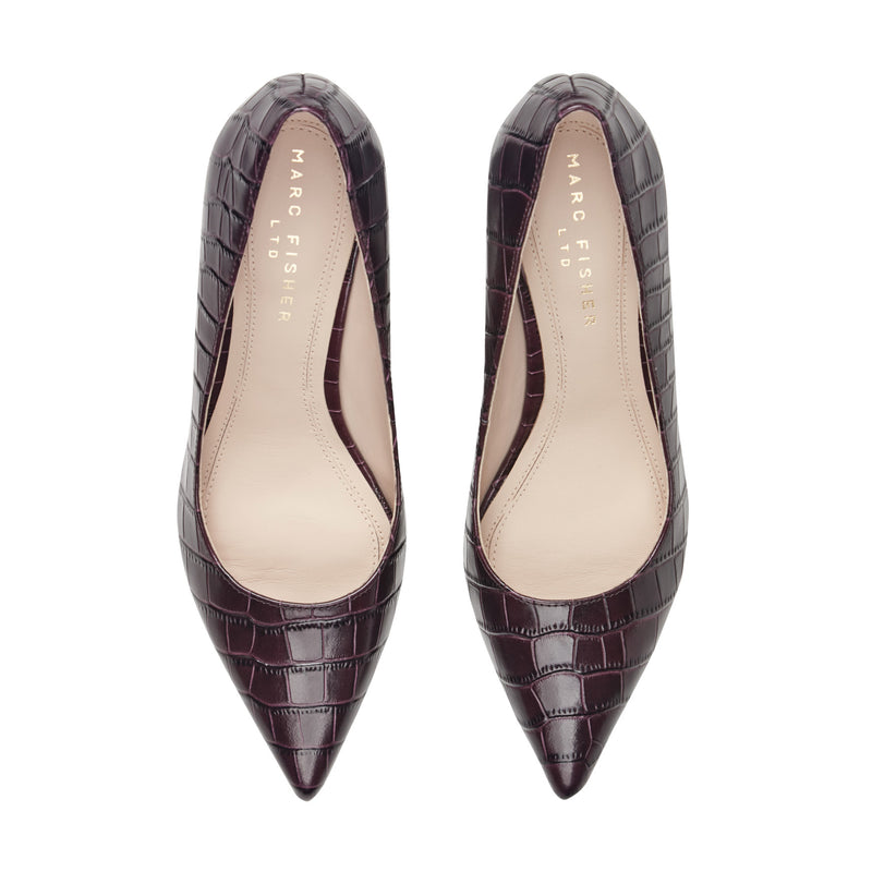 Zala Block Heel Pointy Toe Pump