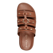 Verity Flat Leather Footbed Sandal