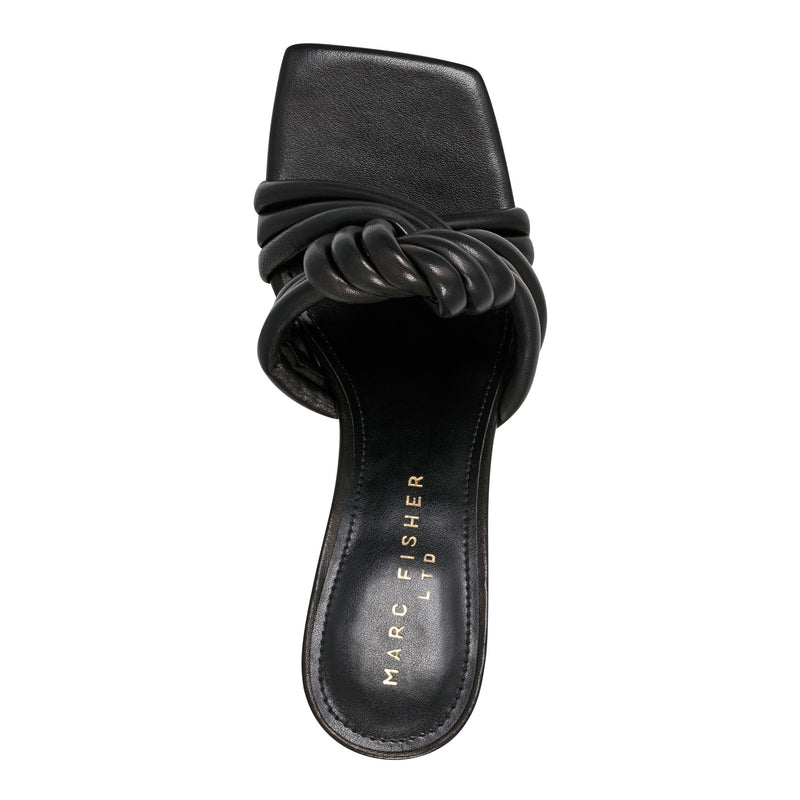 Dru Knotted Leather Slide Sandal