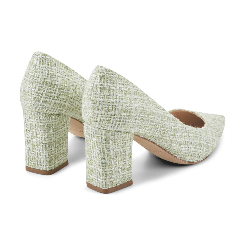 Zala Block Heel Pointy Toe Pump