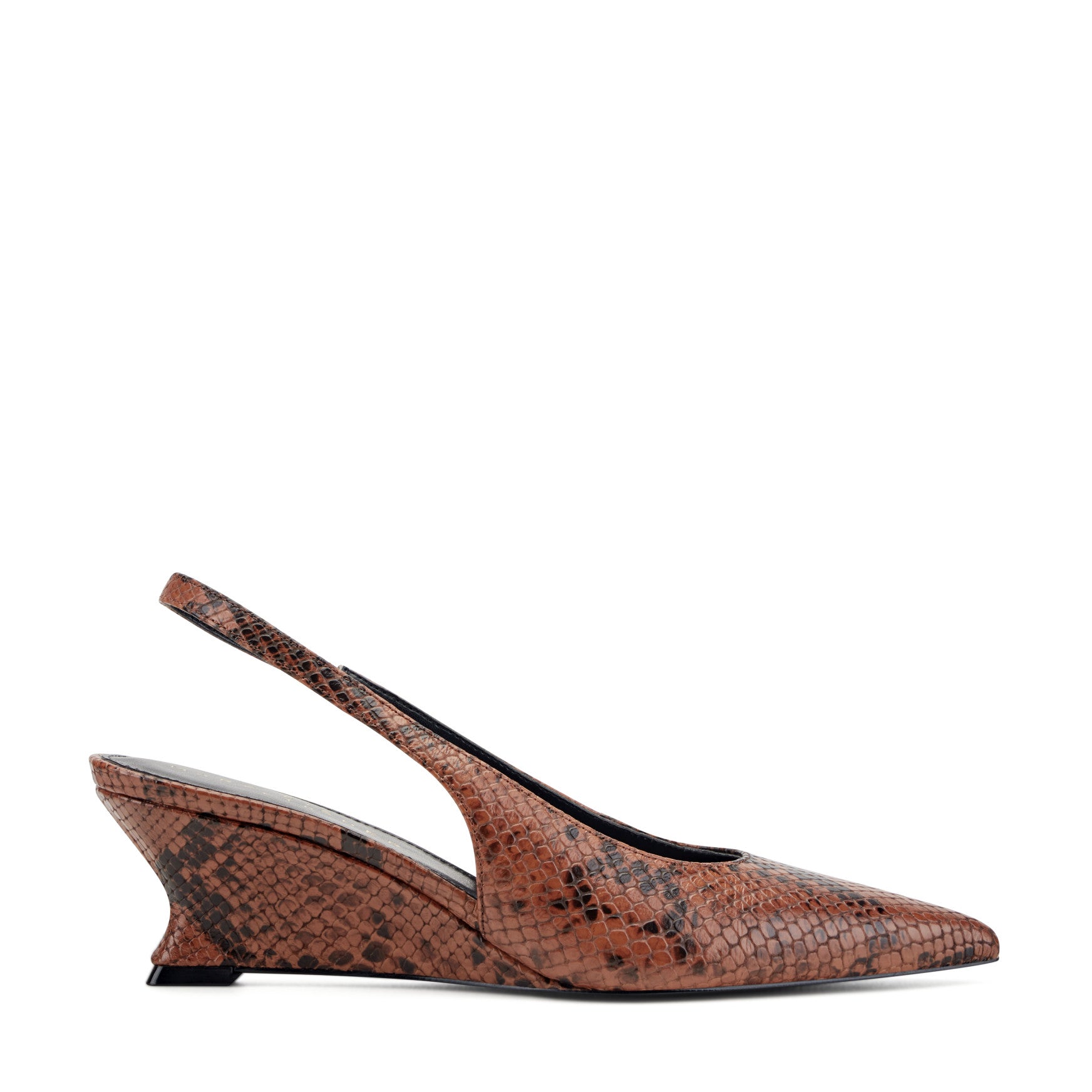 Taten Leather Wedge Slingback Pump
