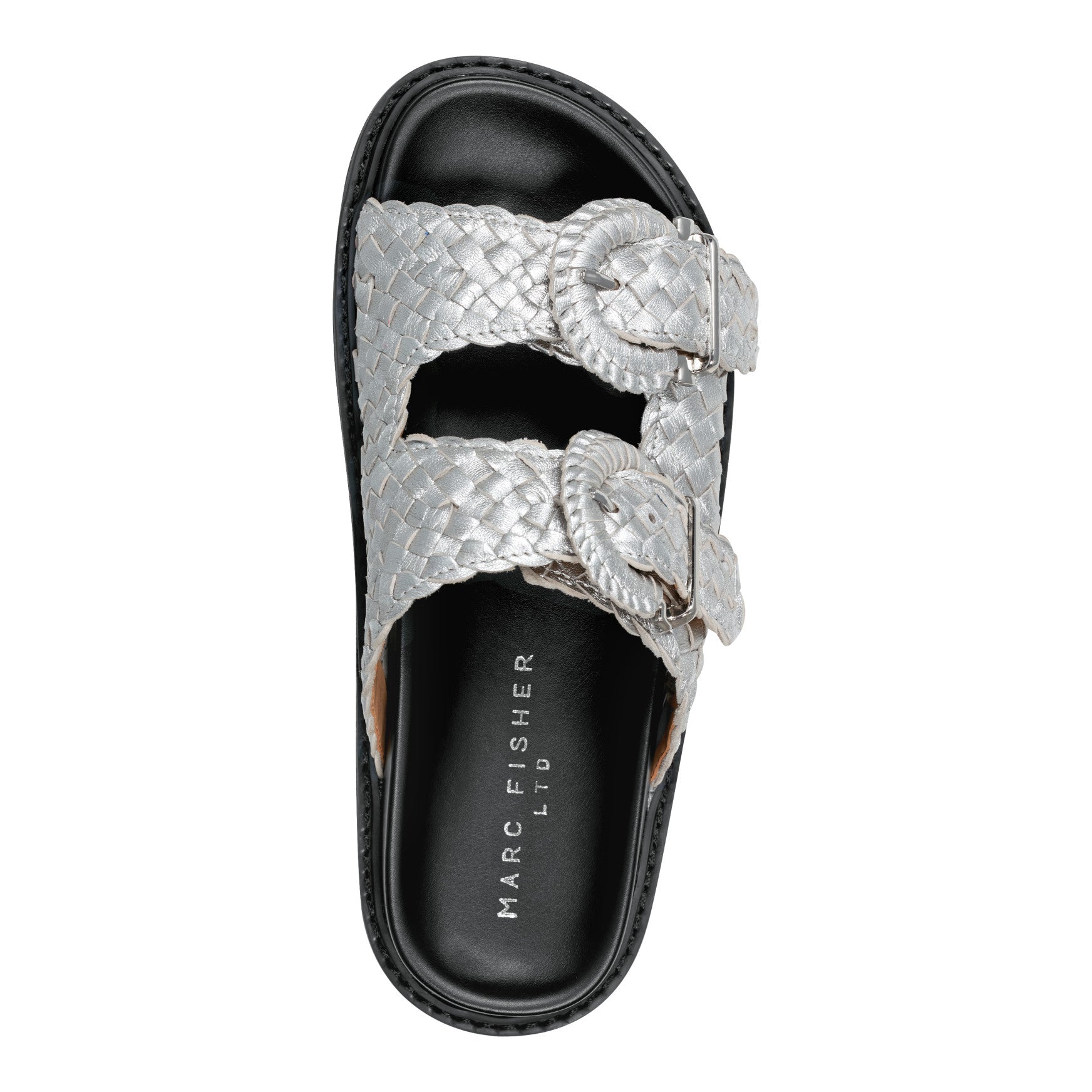 Auggie Woven Leather Footbed Sandal