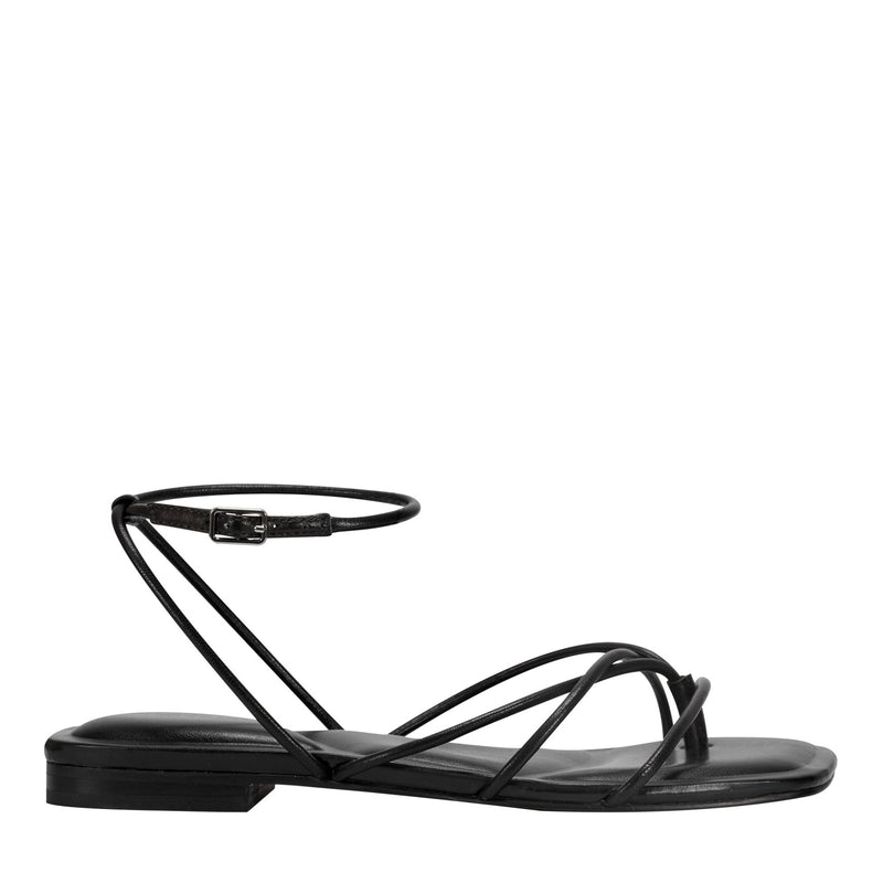 Mayte Strappy Leather Flat Sandal