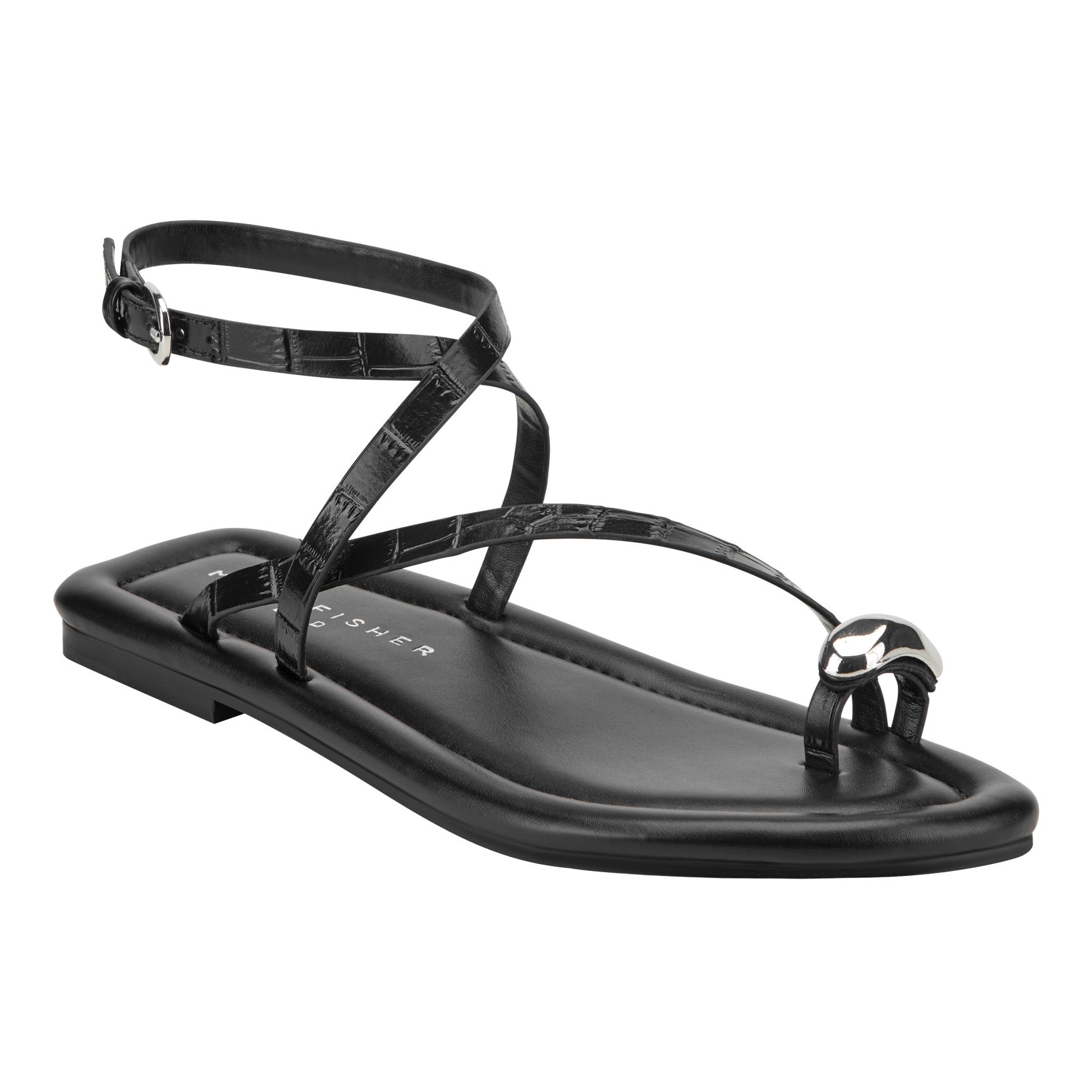 Gynnie Flat Leather Sandal