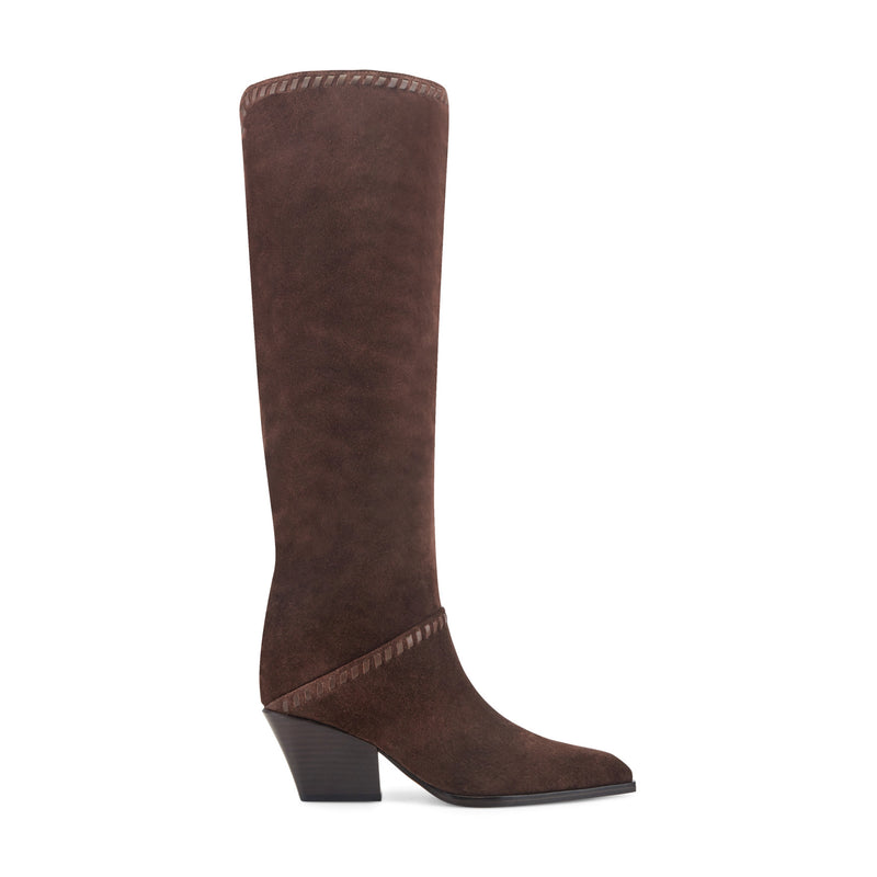 Tayla Block Heel Leather Boot