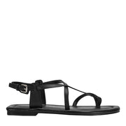 Gerty Strappy Leather Flat Sandal