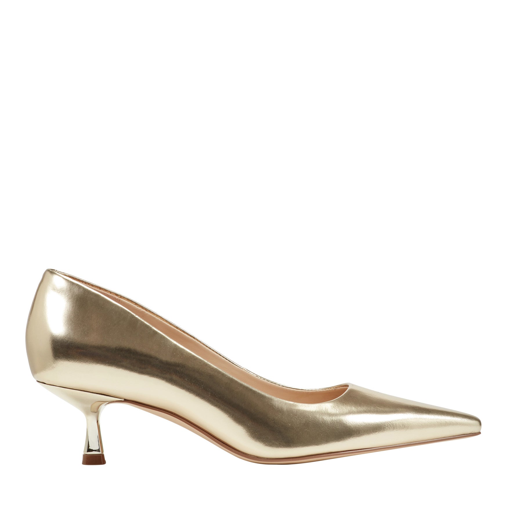 Calynna Leather Kitten Heel Pump