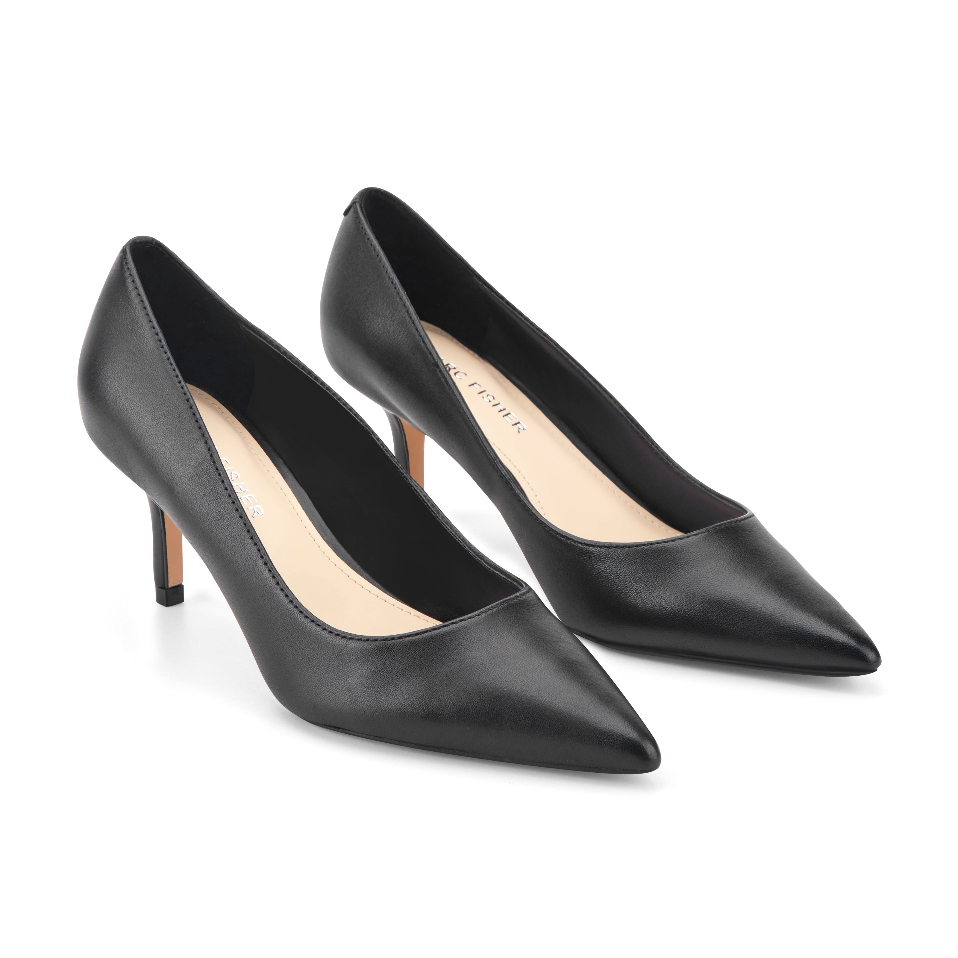 Women's Alola Pump - Black Leather | Marc Fisher Footwear