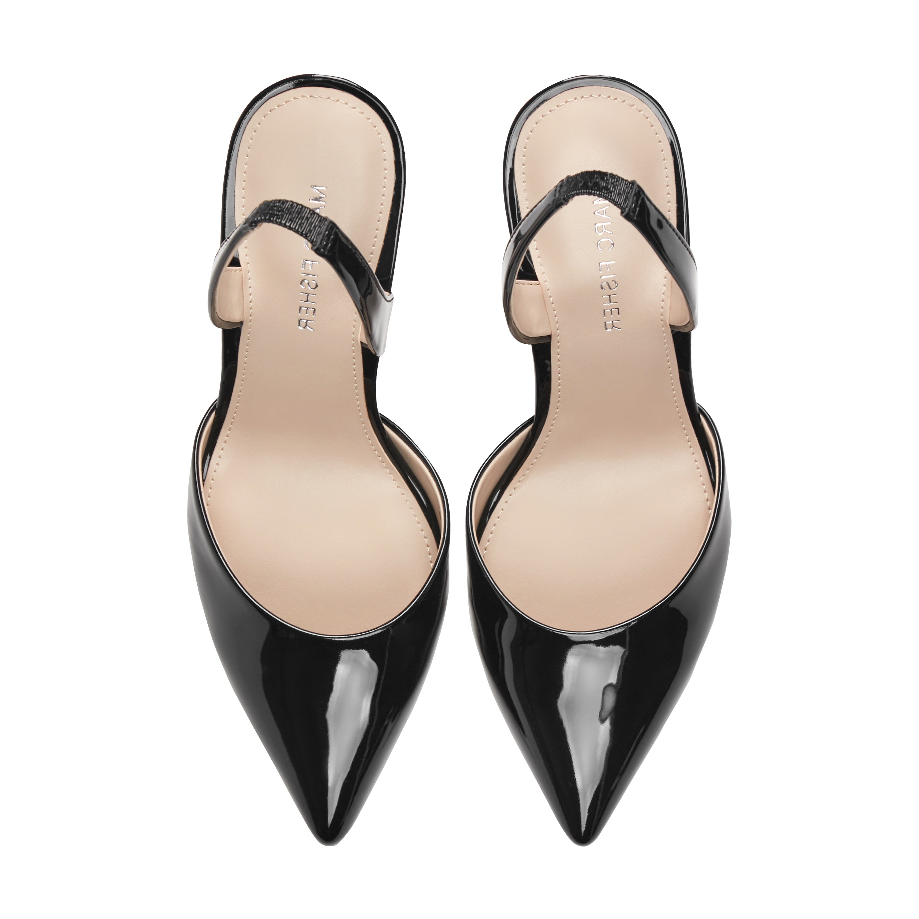 Women's Hadya Slingback Pump - Black Patent | Marc Fisher Footwear