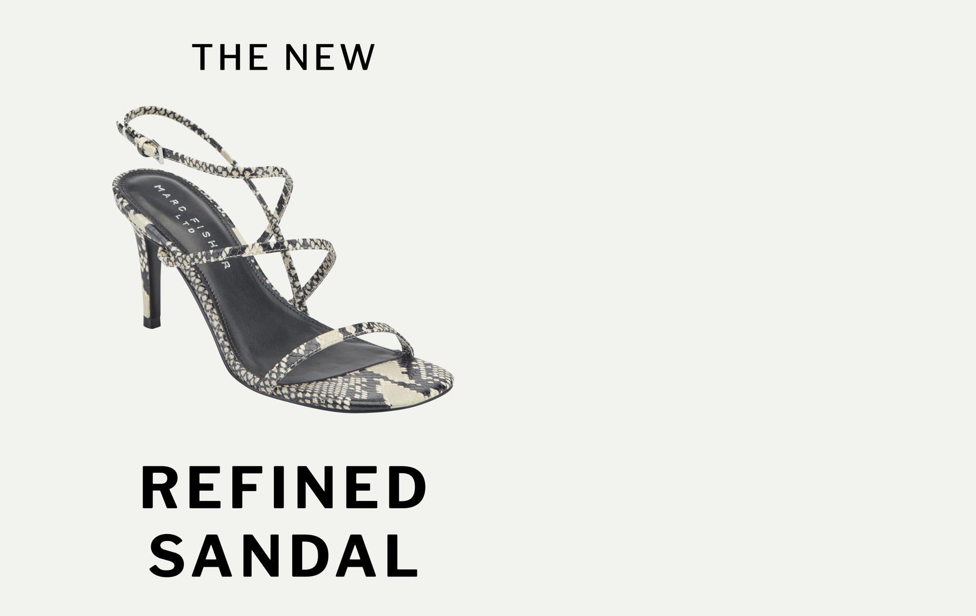 editorial banner featuring denzi strappy leather sandal