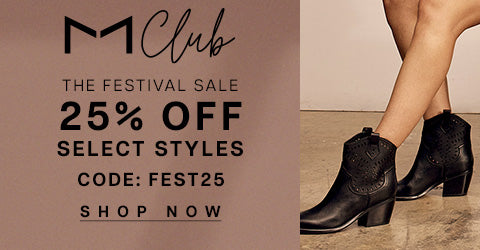 The Festival Sale 25% Off Select Styles CODE: FEST25