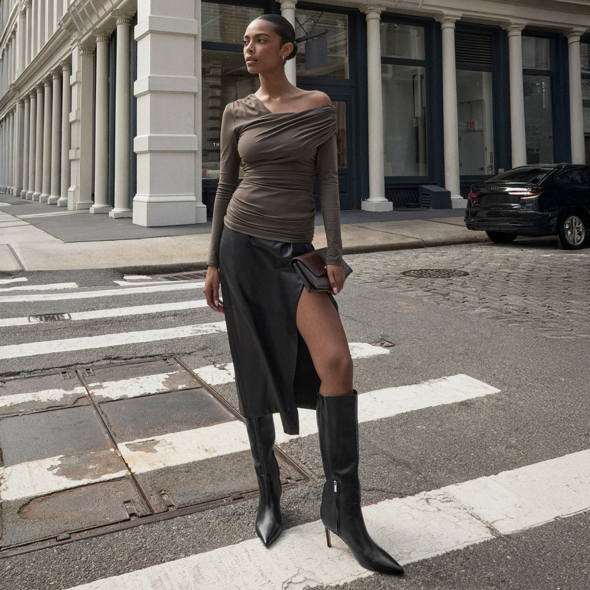 Callena Leather Knee High Boot