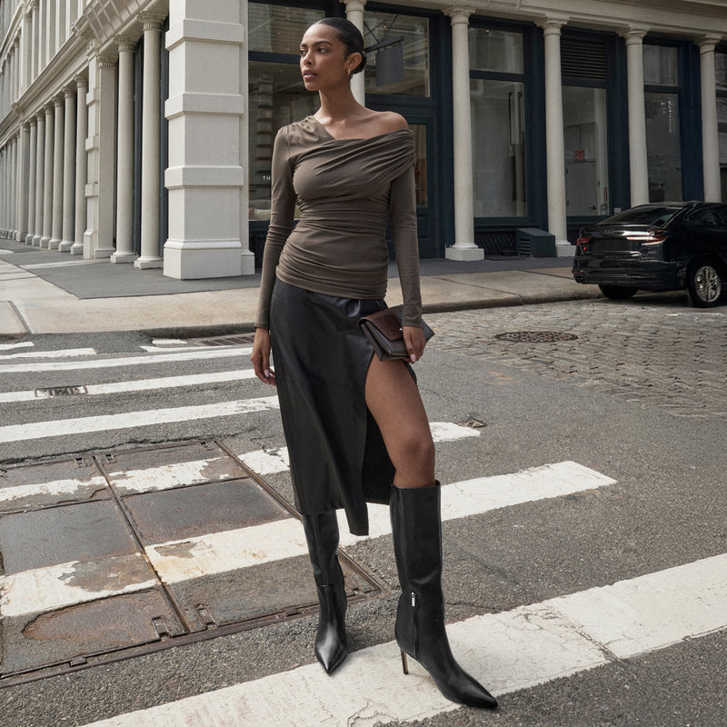 Callena Leather Knee High Boot