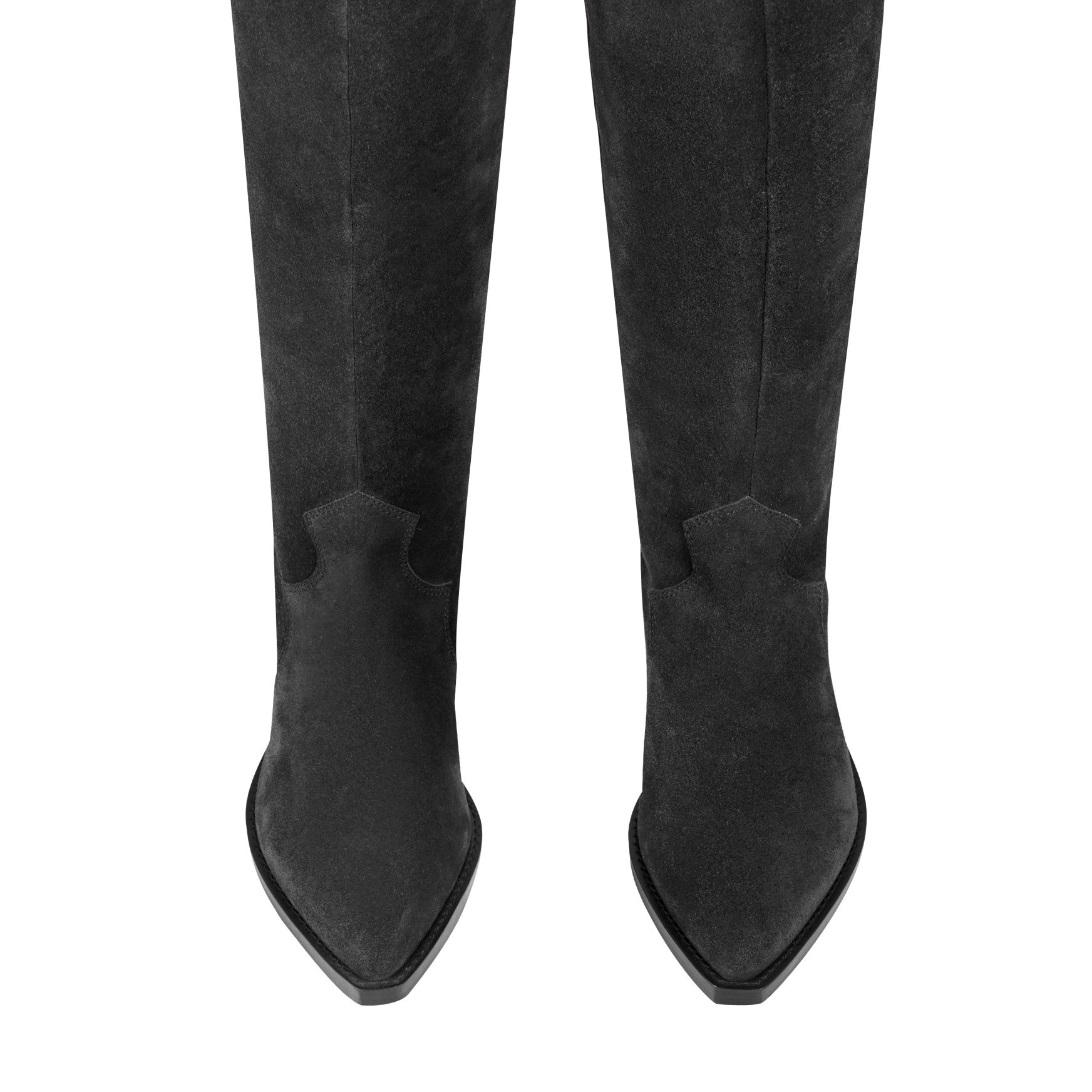 Women's Ander Leather Western Boot - Dark Blue Suede | Marc Fisher