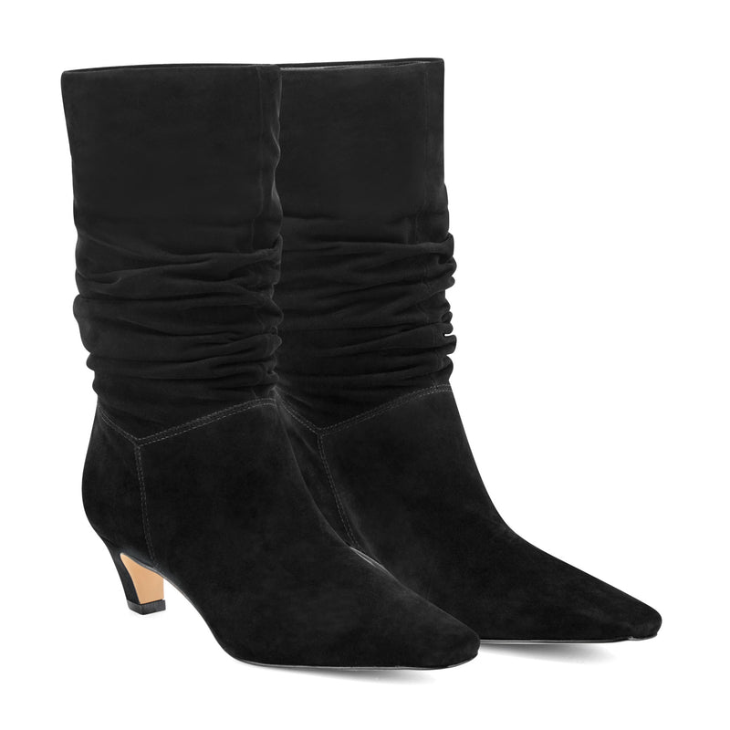 Dalores Leather Slouch Bootie