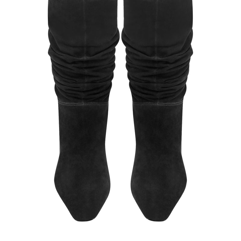 Dalores Leather Slouch Bootie