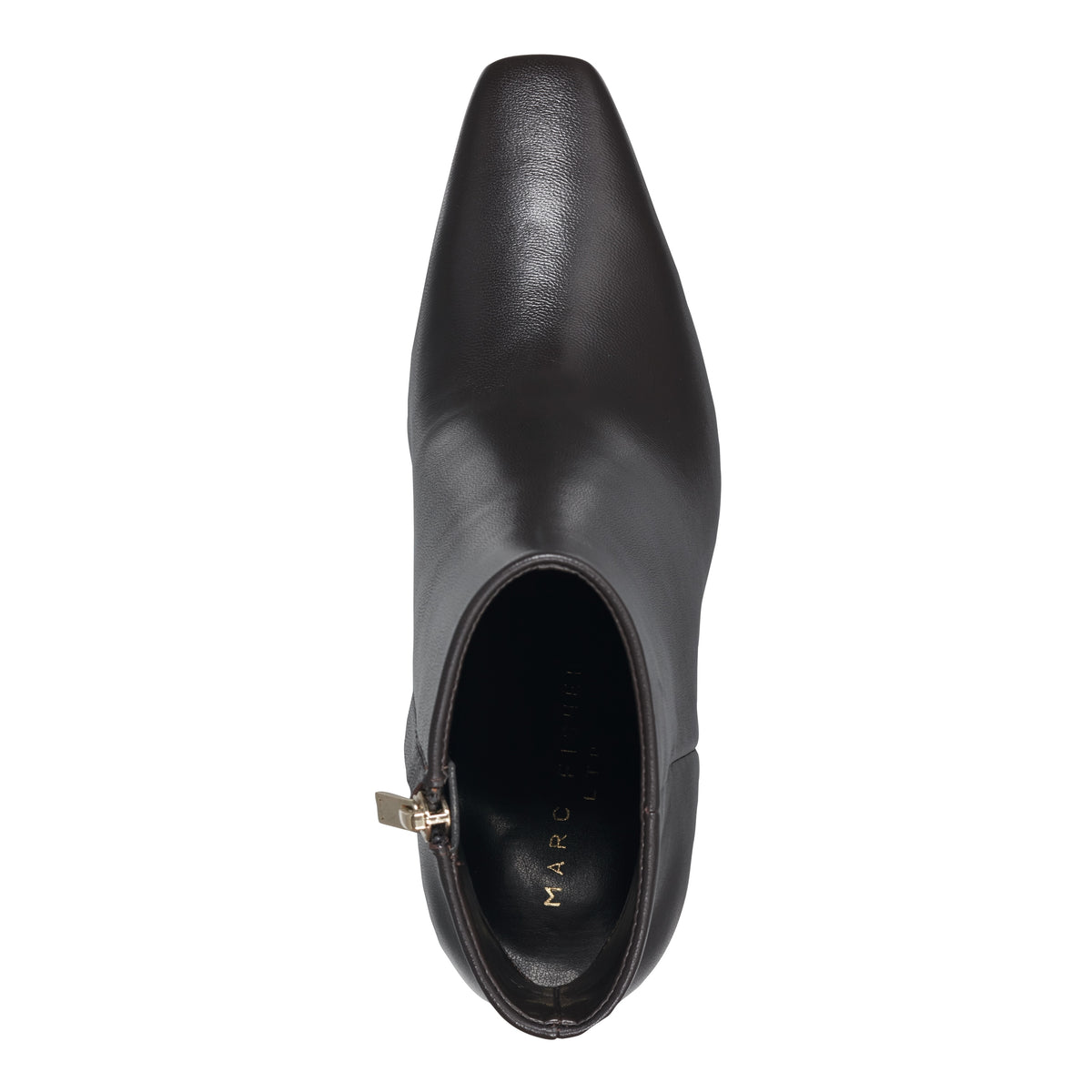 Novella Block Heel Leather Ankle Bootie