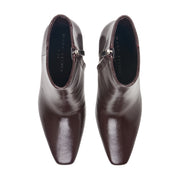 Novella Block Heel Leather Ankle Bootie