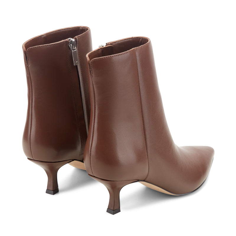 Francy Kitten Heel Leather Bootie
