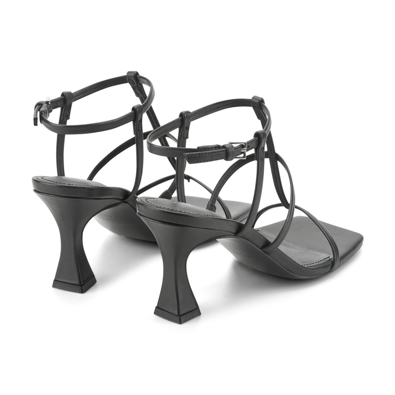 black dress sandals low heel low heel black evening shoes: Women's Shoes