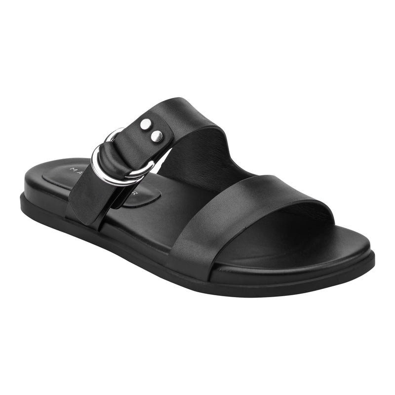 Gia Flat Leather Sandal