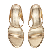 Alonde Leather Heeled Slide Sandal