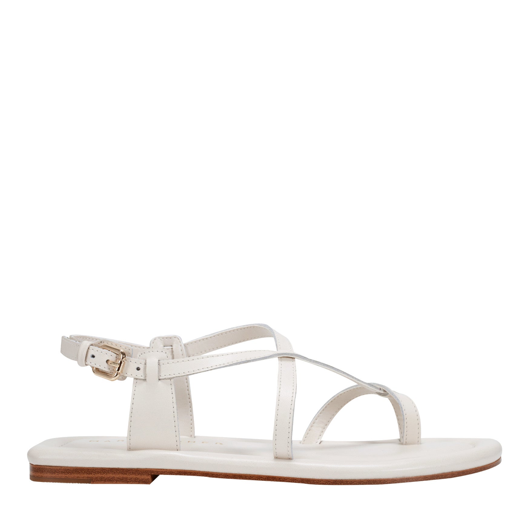 Gerty Strappy Leather Flat Sandal